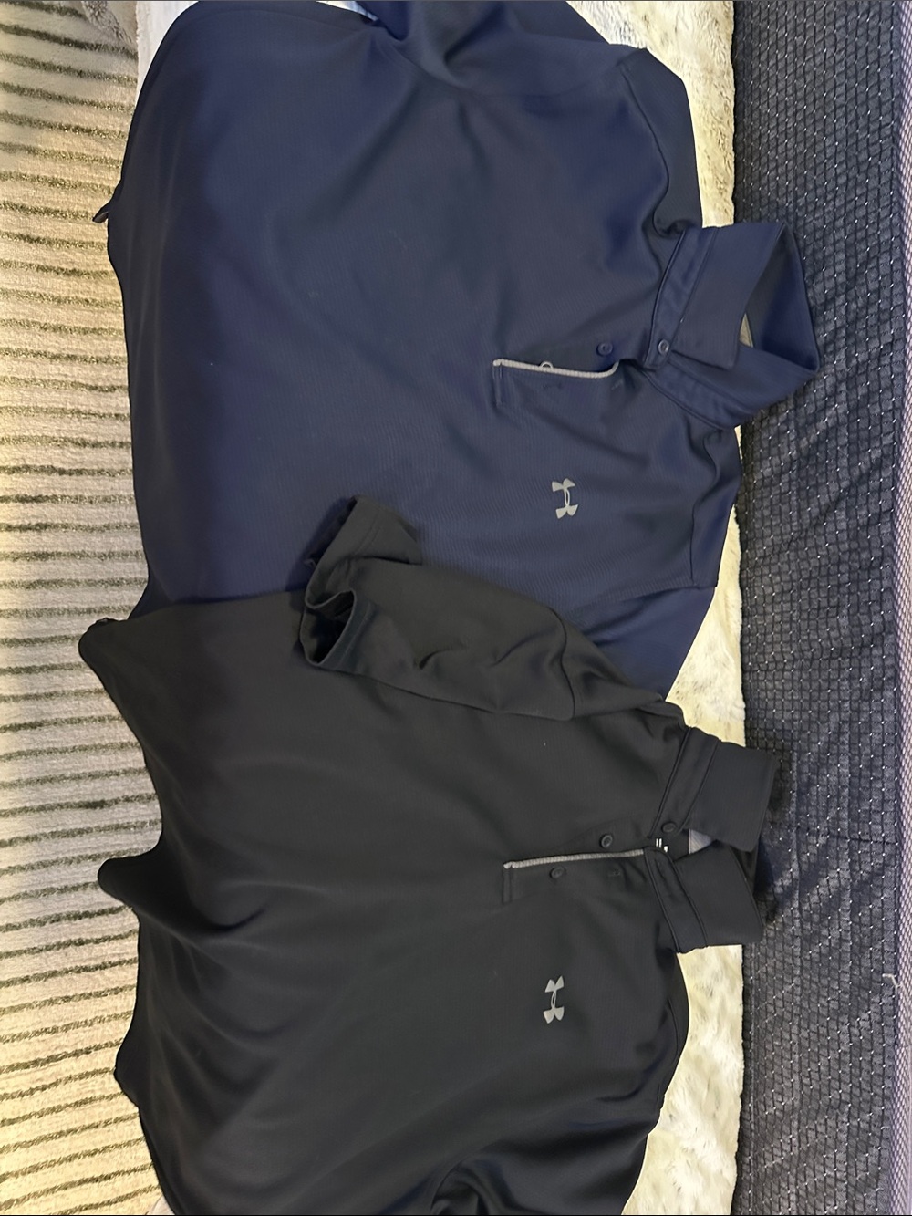 Under Armour Men’s Performance Quarter-Zip Polo - Navy & Black
